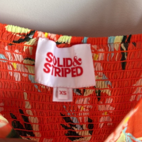 SOLID & STRIPED Tilda Dress Orange XS - Picture 5 of 15